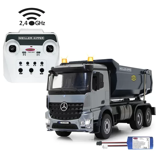 Kravas pašizgāzējs Mercedes-Benz Arocs Metal Meiller 1:20 2.4GHz
