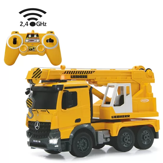 Smagās klases celtņis Mercedes-Benz Arocs Liebherr 1:20 2.4GHz