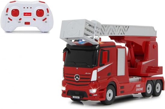 Ugunsdzēsēju auto ar pagriežamu kāpni Mercedes-Benz Antos 1:24 2.4GHz