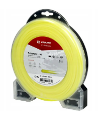 Trimera aukla Ø 1,3 mm 15 m apaļa dzeltena Kramp