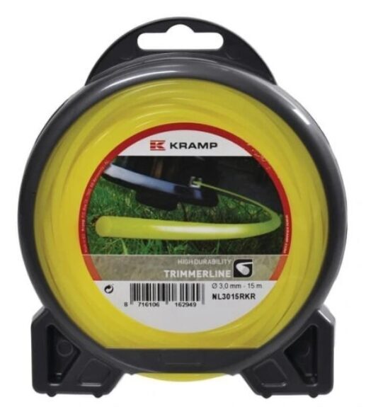 Trimera aukla Ø 1,6 mm 15 m apaļa dzeltena Kramp