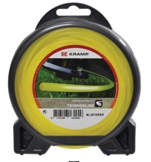 Trimera aukla Ø 2 mm 15 m apaļa dzeltena Kramp