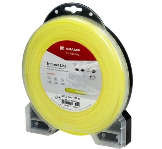 Trimera aukla Ø 2 mm 126 m apaļa dzeltena Kramp