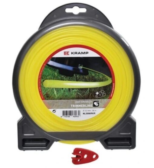 Trimera aukla Ø 2,4 mm 45 m apaļa dzeltena Kramp