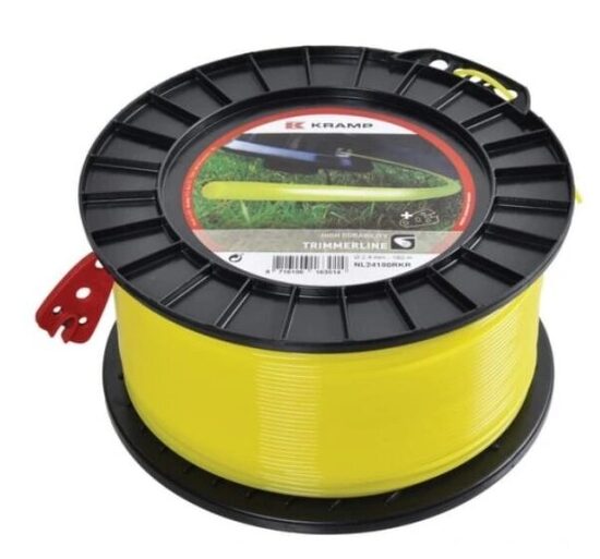 Trimera aukla Ø 2,4 mm 180 m apaļa dzeltena Kramp