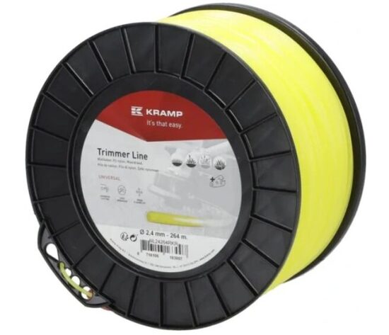 Trimera aukla Ø 2,4 mm 264 m apaļa dzeltena Kramp
