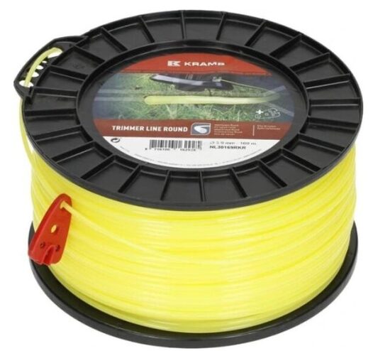 Trimera aukla Ø 3 mm 169 m apaļa dzeltena Kramp