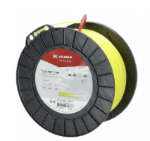 Trimera aukla Ø 3,3 mm 90 m apaļa dzeltena Kramp