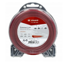 Trimera aukla Ø 2,65 mm 15 m kvadrātveida sarkana Kramp