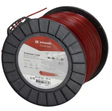Trimera aukla Ø 2,65 mm 281 m kvadrātveida sarkana Kramp