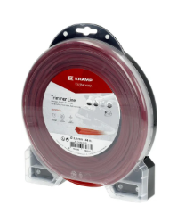 Trimera aukla Ø 3 mm 44 m kvadrātveida sarkana Kramp