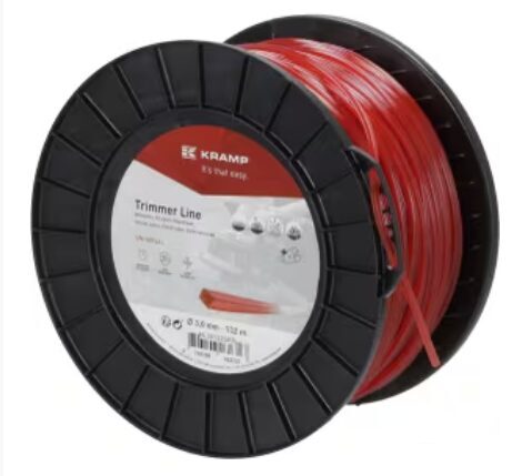 Trimera aukla Ø 3 mm 132 m kvadrātveida sarkana Kramp