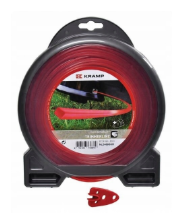 Trimera aukla Ø 3,3 mm 36 m kvadrātveida sarkana Kramp