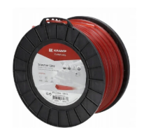 Trimera aukla Ø 3,3 mm 109 m kvadrātveida sarkana Kramp