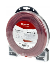 Trimera aukla Ø 4 mm 25 m kvadrātveida sarkana Kramp