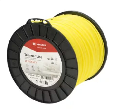 Trimmera aukla Ø3mm 221m, apaļa, dzeltena, Kramp Efficiency