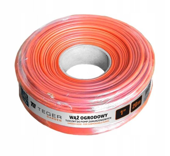 Dārza šļūtene - iegremdējamiem sūkņiem FI 1", 20 m, TEGER