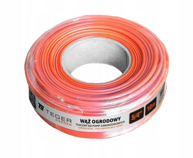 Dārza šļūtene - iegremdējamiem sūkņiem FI 5/4", 10 m, TEGER