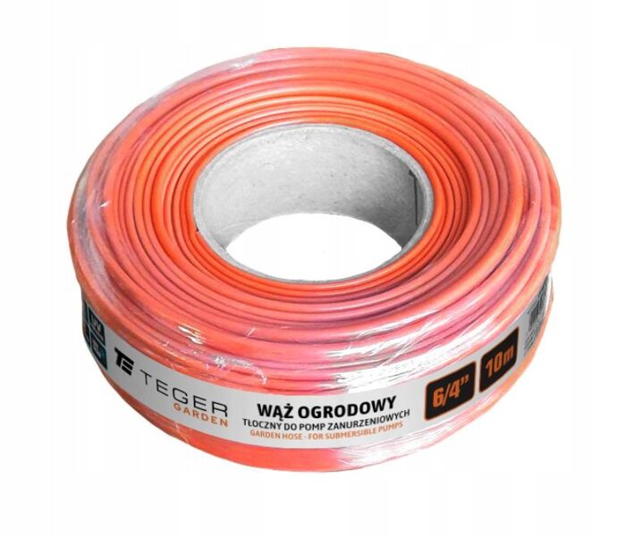 Dārza šļūtene - iegremdējamiem sūkņiem FI 6/4", 10 m, TEGER