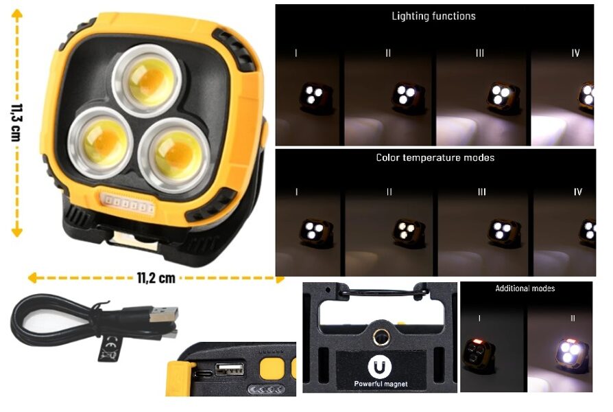 Uzlādējams LED prožektors LAW-KMR2