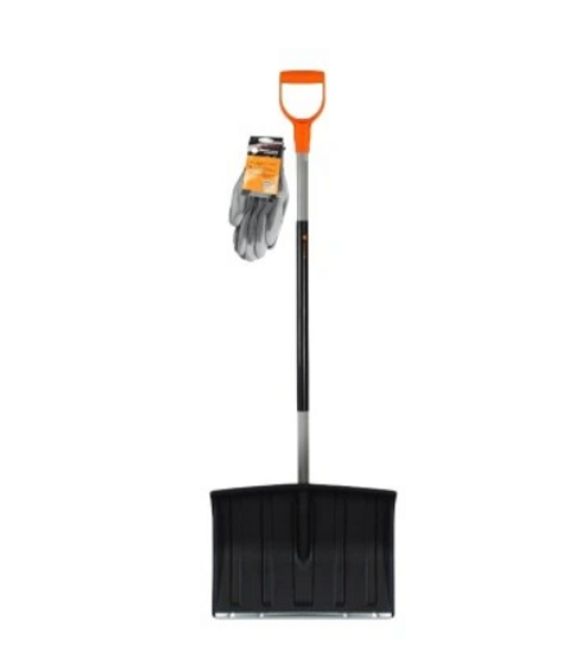 Ziemas komplekts (Sniega lāpsta ar metāla rokturi,+ cimdi), TEGER