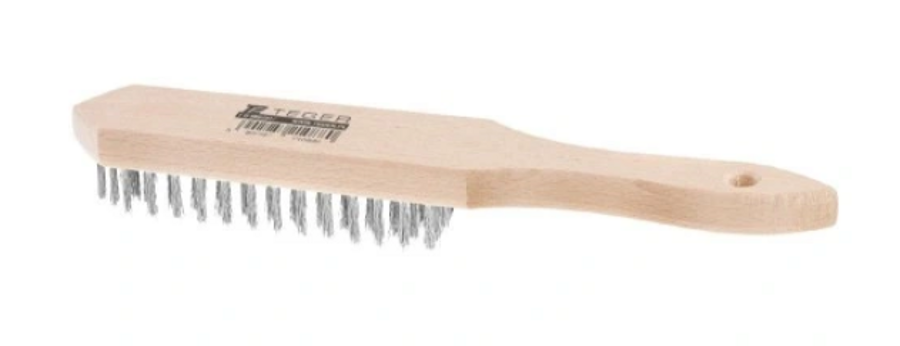 Metāla birste rūsai STANDARD - 4 rindas, TEGER MISZ017