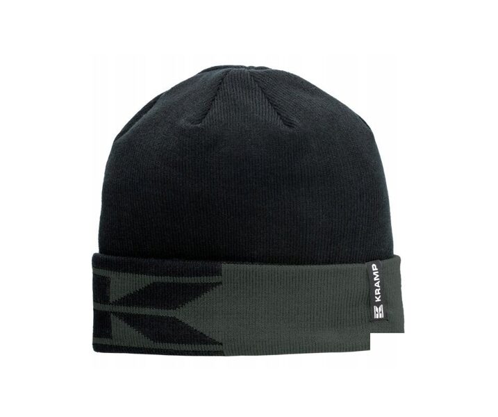 Melni-pelēka trikotāžas cepure Kramp