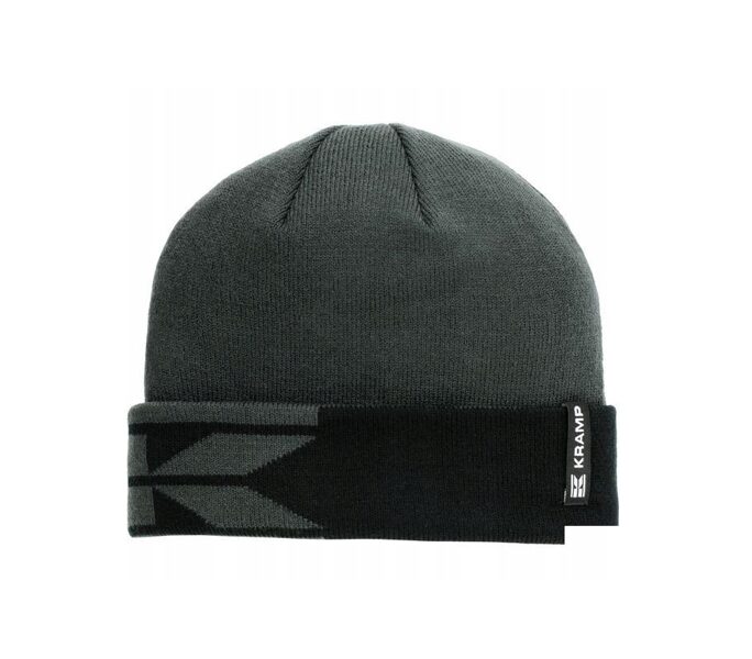 Pelēki-melna trikotāžas cepure Kramp